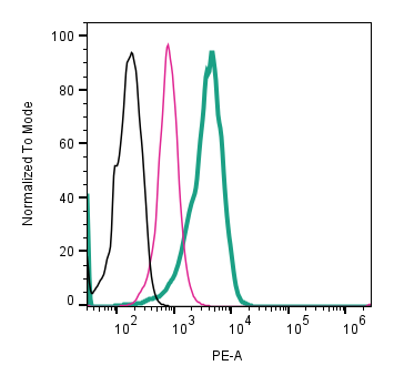 Cell surface detection of CD81 by direct flow cytometry in live intact human U-87 MG glioblastoma cell line:
